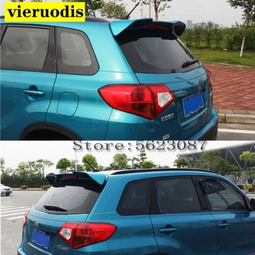 For SUZUKI VITARA Spoiler 2014-2017 VITARA SPOILER High Quality ABS Material Car Rear Wing Primer Color Rear Spoiler