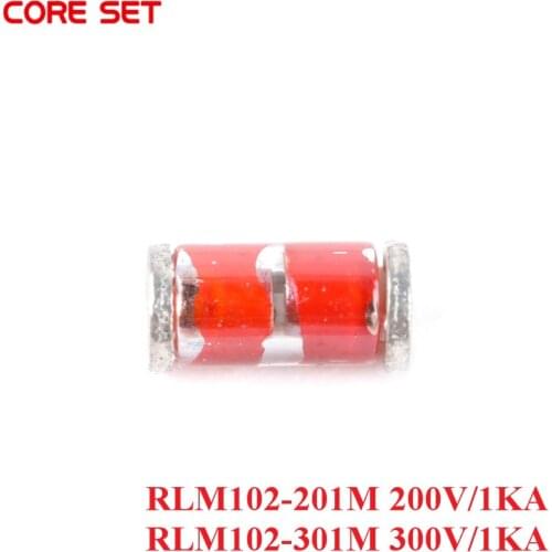50Pcs 10Pcs RLM102-201M RLM102-301M 200V/1KA 300V/1KA SMD GGD Glass Gas Discharge Tube Volume 2.8*5mm Original New