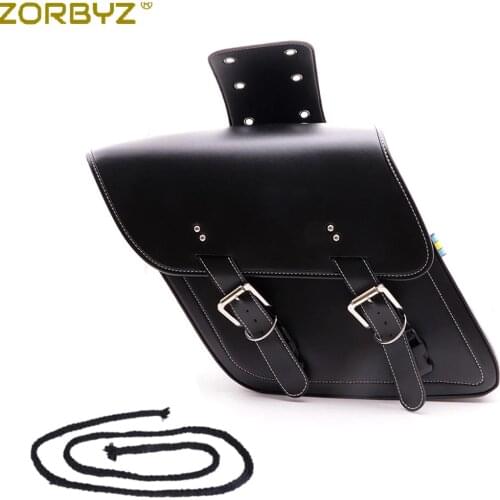 ZORBYZ 1 Pcs Motorcycle Waterproof Large Size Saddle Bag Tool Side Luggage For Harley Honda Suzuki Custom