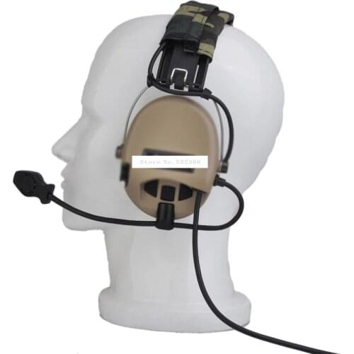 Z111 Tactical Microphone Headset For Comtac Sordin Noise Reduction Headset Outdoor Sport Military High Tone Quality Headphone