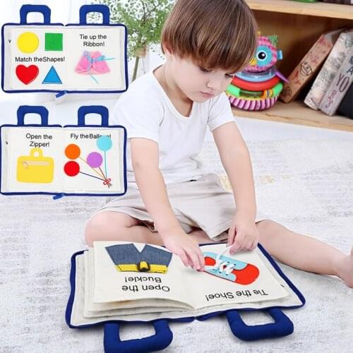 Soft Cloths Quiet Books for 2-6 Years Old Children Cognitive Reading Books for Boys and Girls Montessori Idea Educational Toys