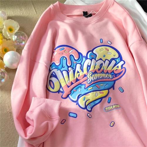 2021 New Sweatshirt Kawaii Cartoon Men Women Hoodie Sweatshirt Hoodies Spring and Autumn Tops Clothes Hoodie Couple Clothes