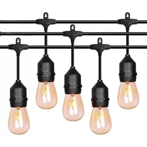 5/10/15LED S14 Commercial Grade Outdoor LED String Light Garden Holiday Wedding Villa Hotel Party Garland Light