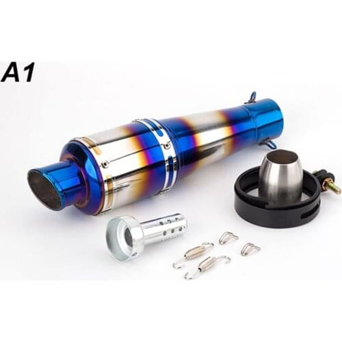 36-51mm Universal Motorcycle Exhaust Muffler Carbon Fiber Slip On GSXR250 CB150R R25 MT03 R15 Z800 MSX125 Exhaust with DB Killer