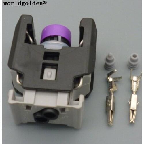 Worldgolden 2p 1.5mm Auto diesel common rail engine H5H6 injector nozzle plug connector 13816706