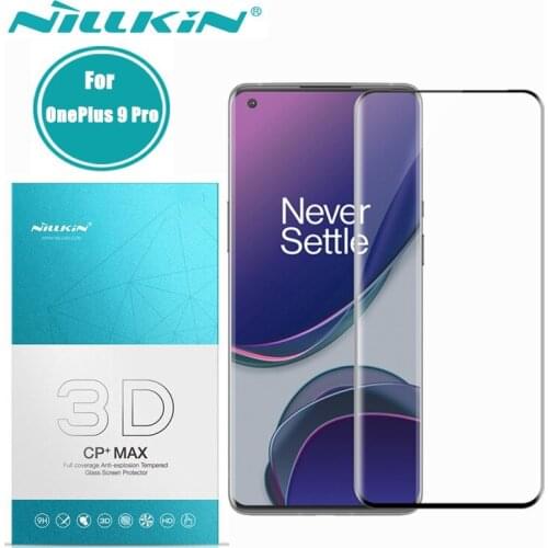 For Oneplus One Plus 9 Pro Tempered Glass Full Cover Original Nillkin 3D CP+ Max Screen Protector For Oneplus 9 Pro