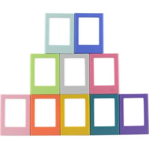 1-20 pcs Colorful Mini Magnetic Picture Frames Photo Magnets Photo Frame Refrigerator ABS Magnetic Photo Frames For 3 Inch Photo