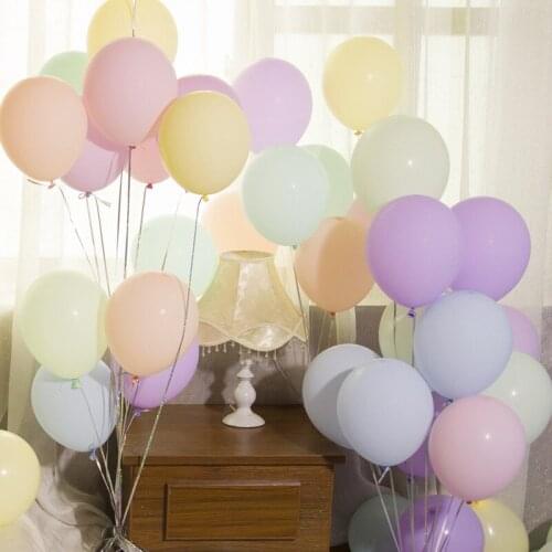 30pcs 10inch 2.2g Macaron Latex Balloons Wedding Birthday Party Decoration Air Helium Latex Baby Shower Girl Party Decor