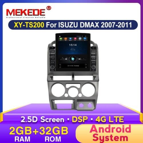 MEKEDE 4G LTE 9.7" Tesla Screen Android Car Multimedia DVD Player for ISUZU DMAX 2007 2008 2009 2010 2011 Radio Audio WIFI GPS