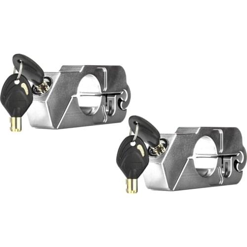 2pcs Motorbike Brake Lock Anti Theft Handlebar Throttle Grip Lock with Keys