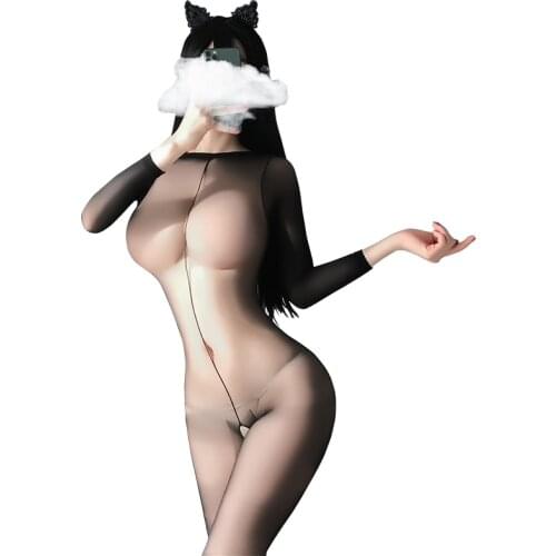Fishnet Bodysuits Catsuit Womens Transparent Open Crotch Sex Clothes See Through Body Stockings Mesh Mesh Hot Erotic Lingerie