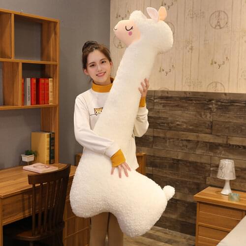 Large Romantic Healing Alpaca Animal Plush Toy Simulation Alpaca Stuffed Toy Girl Gift Childrens Toy Sofa Pillow Cushion Decor