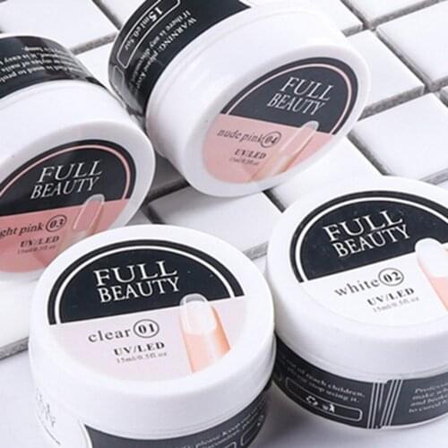 15ml Quick Building For Nail Extension Acrylic Clear UV Builder Glue Tips Nail Decoration Prolong Form Tools