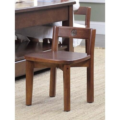 Childrens Chair Solid Wood Student Chair Home Small Chair Stool Baby Meal Dining Chair Non-slip Stool Small Bench