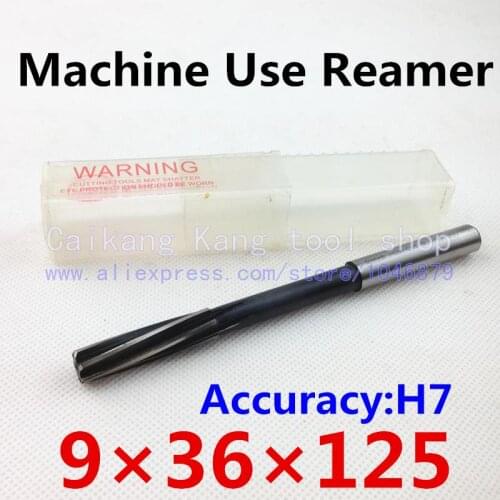 Head:9mm New High performance Spiral High cobalt Machine Reamer 9*36*125mm Accuracy: H7
