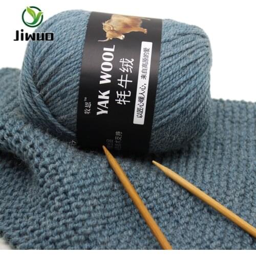 Jiwuo Cashmere Worsted Woolen Hand Knitting Yarn for Cardigan Hat Sweater Needlework Handmade DIY Handcraft Crochet Thread