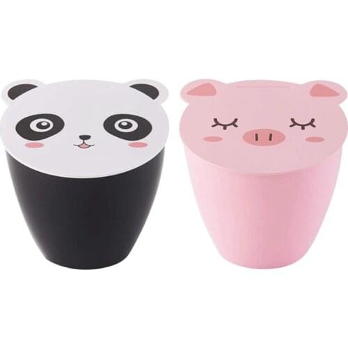 LUDA Creative Desktop Trash Can Countertop Storage Bin Table Mini Trash Can Kitchen Dining Table Living Room Trash Can