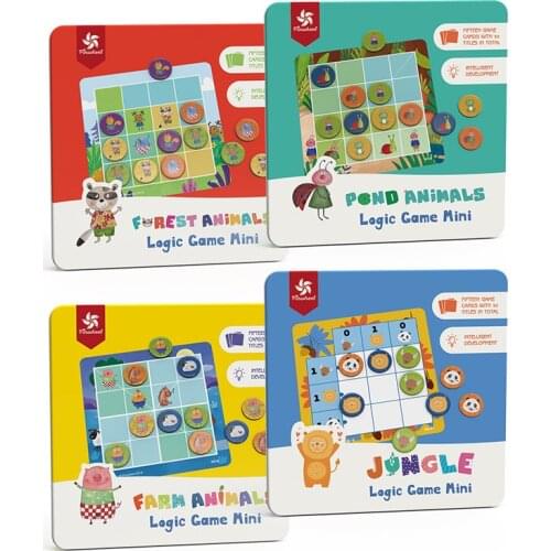 Magnetic Sudoku childrens logic toys jungle pond forest farm animal chessboard palace grid game board game toy gift