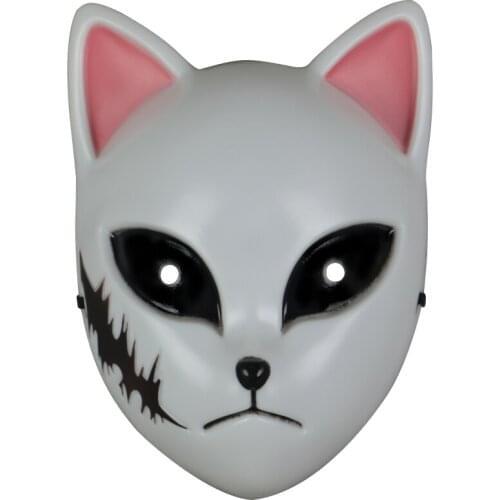 Demon Slayer Kimetsu No Yaiba Mask Kamado Tanjirou Cosplay Fox Mask Prop Pvc Handmade Mask Of Japan Anime