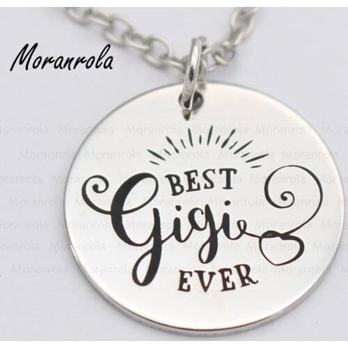 New arried"Best Gigi Ever"Copper necklace Keychain,charm Nana Grandmother jewelry Grandma gift Mothers Day gift for gigi