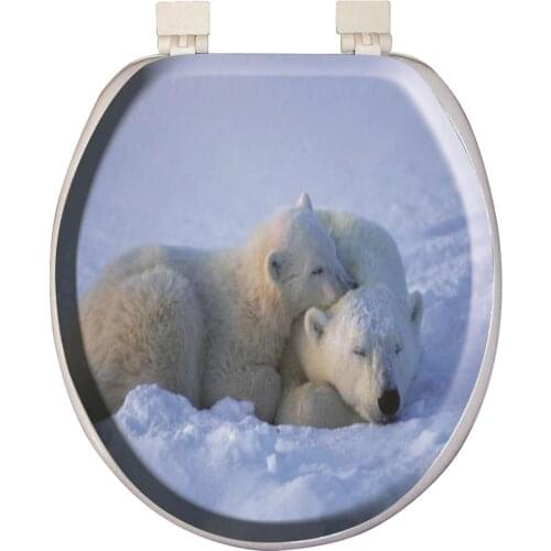 Softy Classic Pattern Soft Toilet Seat Cover White