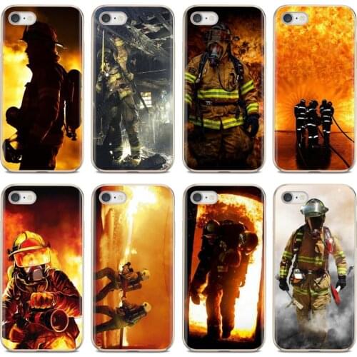 Soft Case Cover Firefighter Heroes Fireman For iPhone iPod Touch 11 12 Pro 4 4S 5 5S SE 5C 6 6S 7 8 X XR XS Plus Max 2020