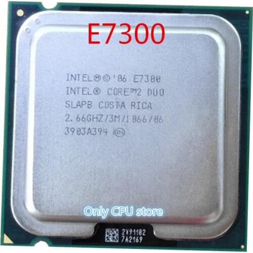 Core 2 Duo E7300 Desktop CPU 2.66GHz 3M/1066Mhz Computer LGA 775 775pin Original authentic processor Free shipping
