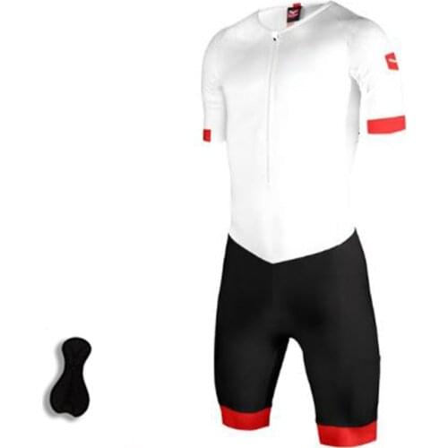 New Anti-shrink OEM Short Sleeve Sublimation Printing Jumpsuit Cycling Jersey Set, Cool Max Short Sleeve Suit Triathlon Jumpsuit