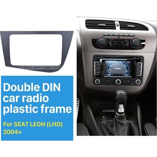 Seicane Perfect Double Din Car Radio Frame Trim Kit for 2005 2006 2007-2011 Seat Leon left hand driving Car Stereo Head Unit GPS