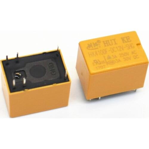 5pcs HK4100F-DC12V-SHG 6PIN 12V 3A Relays Wholsale Price