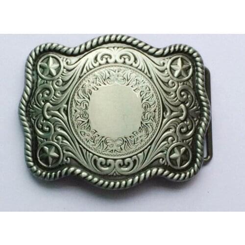 Silver Blank DIY series decorative pattern Belt Buckle JF-BY302 suitable for 4cm wideth belt with continous stock free shipping