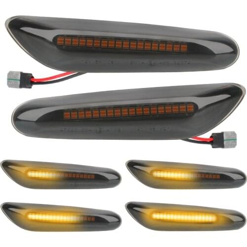 Turn Signal Lights Flowing Water Car Indicator For BMW E90 E91 E92 E93 E60 E87 E82 E61 Error Free Dynamic LED Side Marker Light