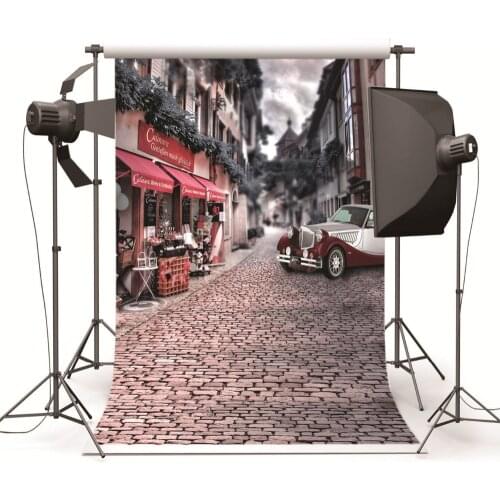 Vintage House Street Studio Photography Backdrops for Photo studio Photographic Backgrounds for Children Wedding Photo Shooting