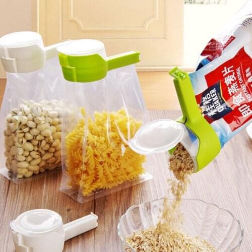 Seal Pour Food Storage Bag Clip Snack Sealing Clip Fresh Keeping Sealer Clamp Plastic Helper Food Saver Travel Kitchen Gadgets