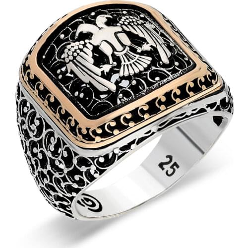 925 Sterling Silver Ring For Mens Real Pure Rings 6 Variations Stamped High Quality Turkish Jewelry