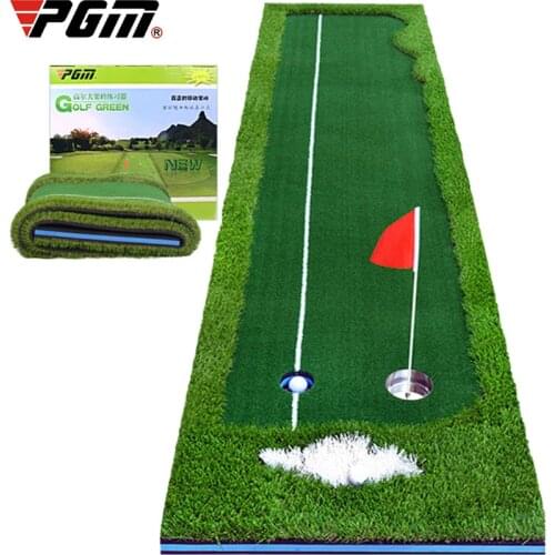3m Portable Indoor Outdoor Golf Putting Green Trainer Putter Swing Fairway Lawn Golf Training Aids Club Holder Office Home Mat