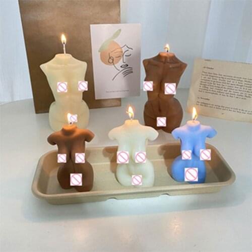 3D Body Candle Mold Silicone Wax Mould Male and Female Design Art Fragrance Candle Making Soap Chocolate Cake Decorating