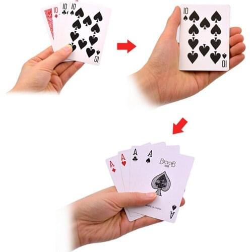 4 Cards Transformer magic tricks 10 to A card magic props 10 change A magic sets Close Up Street card props