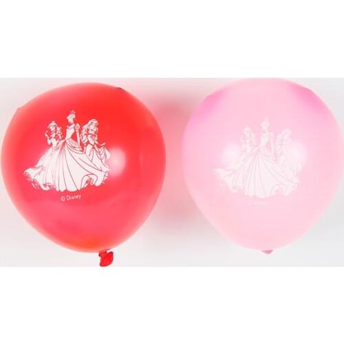 6pcs/lot Princess Balloon Colorful Latex Balloon Inflatable Air Balls Kids Birthday Party Balloons Decoration