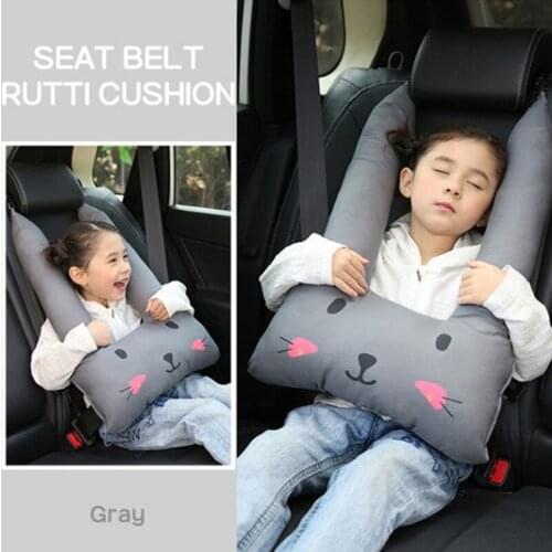 Cartoon Cute Car Seatbelt Shoulder Pad Soft PP Cotton Seat Safety Belt Cover for Children Kids Headrest Cushion Sleeping Pillows