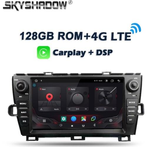 Carplay DSP Android 10.0 4G+128GB 8Core Car DVD Player GPS WIFI Bluetooth Radio For Toyota Tundra Sequoia 2007 - 2013 left right