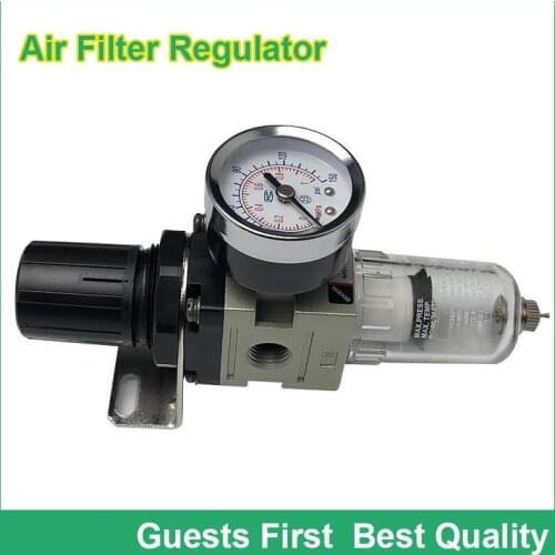 AW2000-02D PT1/4" SMC type air filter regulator with auto drain 1/4 inch air treatment unit