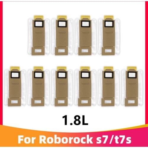 1.8L Dust Bags Replacement Parts for Xiaomi Roborock S7 T7S T7S Plus Auto-Empty Dock Robot Vacuum Cleaner Accessories