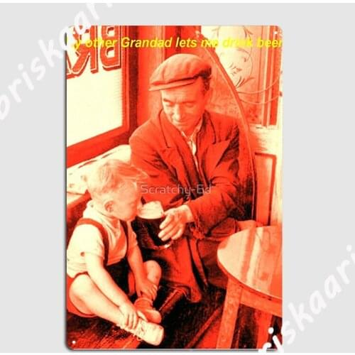 Drink Beer Metal Plaque Poster Club Home Wall Customize Plaques Tin sign Posters