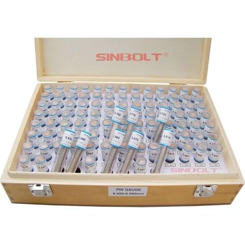 Plug Gauge/pin gauge Set,6.000mm--6.990mm(Interval: 0.01,100pcs),fast delivery