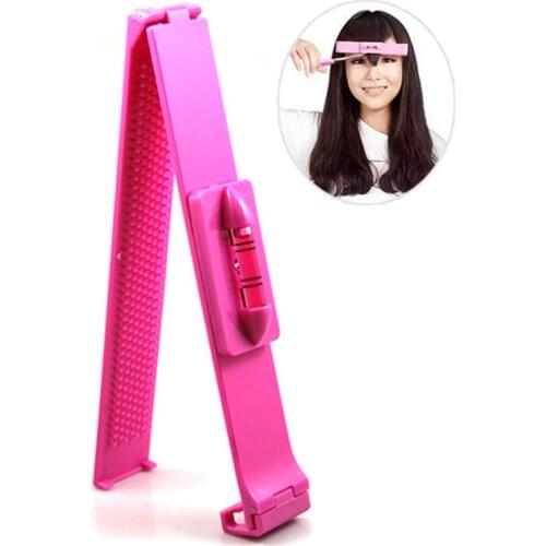 New Women Professional Hair Cutting Ruler Hair Trimmer Scissors Bangs Clipper DIY Trim Bangs Hair Pins and Clips New Arrival