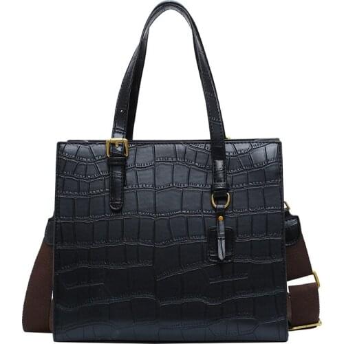 2020 New Brand Female Handbag Shoulder Bag Luxury Alligator Composite Bag Simple Leather Large Capacity Handbag Shopping Bag