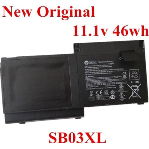 New Original Laptop replacement Li-ion Battery for HP EliteBook 820 720 725 G1 G2 SB03XL 11.1V 46wh