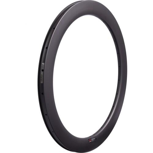 2PCS Carbon Disc Rim 24 Spoke Holes Road Bicycle Cyclocross Bike 700C 24/38/50/60/88mm Full Carbon Fiber No Braking Surface Rim