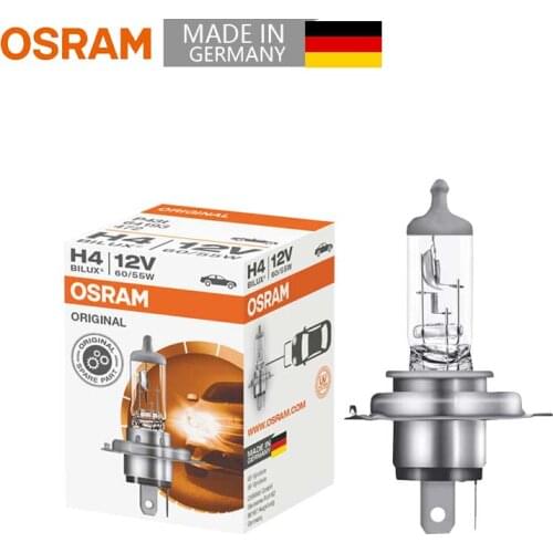 OSRAM H4 9003 12V 60/55W 64193 P43t Germany 3200K Standard Original Auto Headlight Hi/Lo Beam Car Bulb OEM Quality (Single)